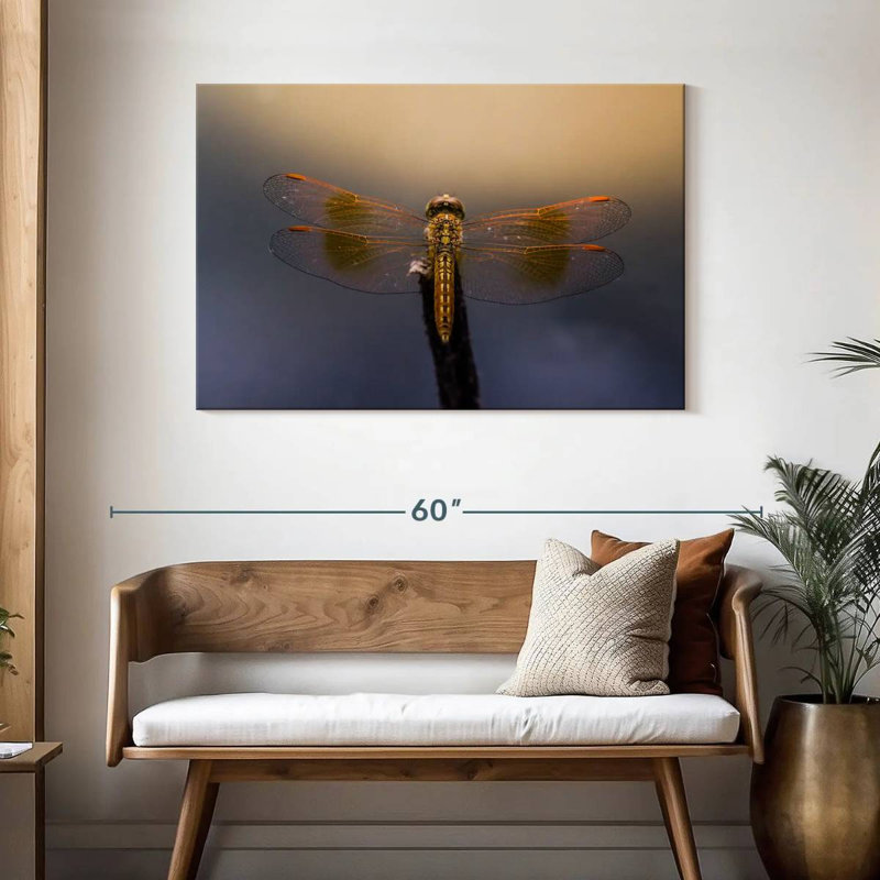 Crowle Dragonfly Glow, 30" H x 45" W