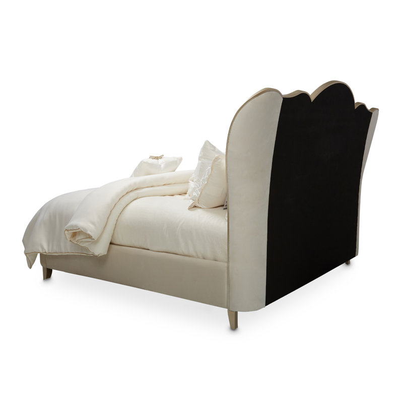 Villa Cherie Upholstered Standard 3 Piece Bedroom Set, Queen