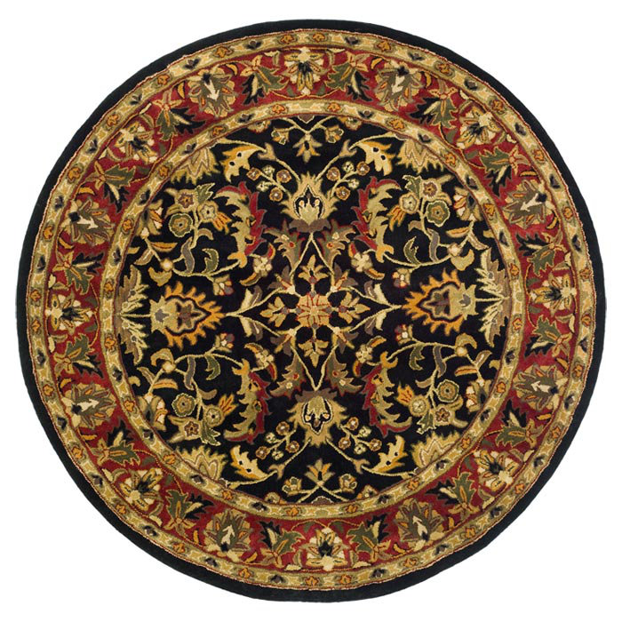 Charlton Home® Cranmore Hand Tufted Wool Black/Red/Green/Gold Rug & Reviews  | Wayfair