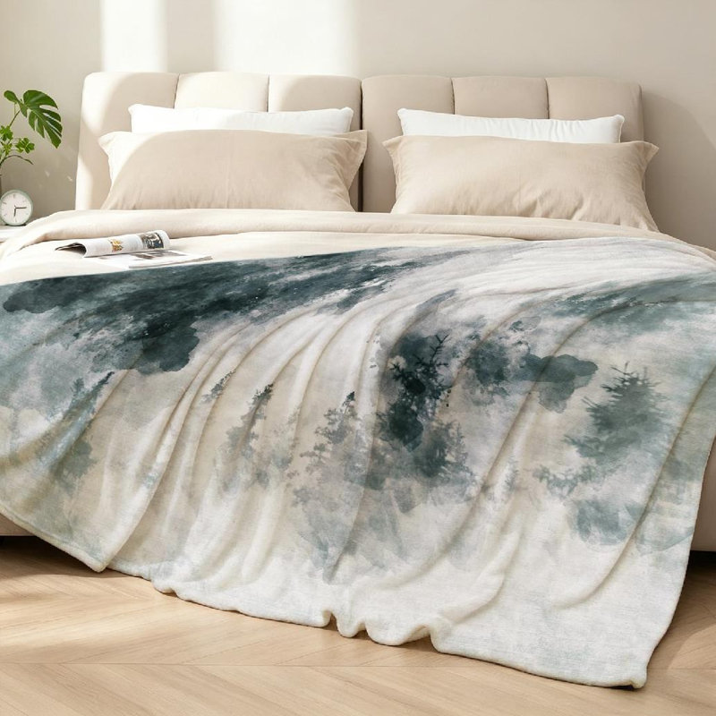 Jeté en molleton transparent ultra doux, Twin 60" x 80"