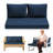 3-piece Outdoor Loveseat Cushion Set - 48x24 In,thick, Waterproof Patio Deep Seat Chair Cushions For 2-person Wicker Rocker,bench -all-weather For Porch, Garden-1962007630