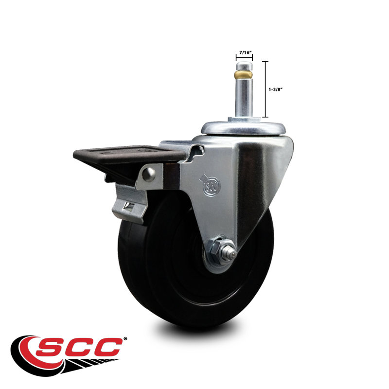 Soft Swivel Grip Ring Stem Caster