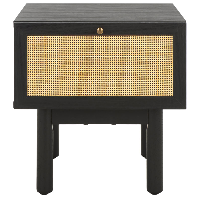 Angeliana 15.35'' W Nightstand, Black