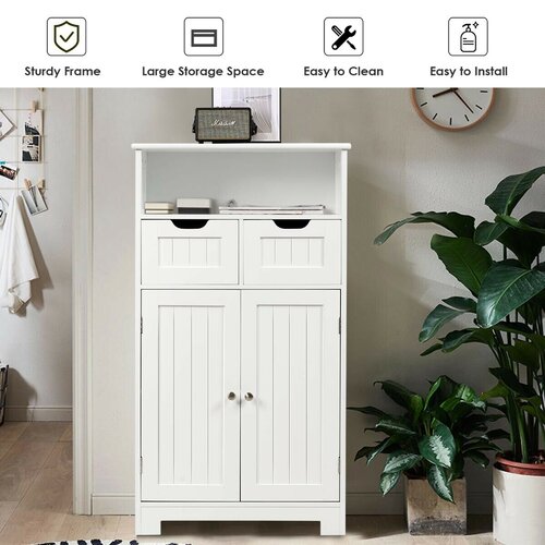 Dovecove Freestanding Bathroom Cabinet & Reviews | Wayfair