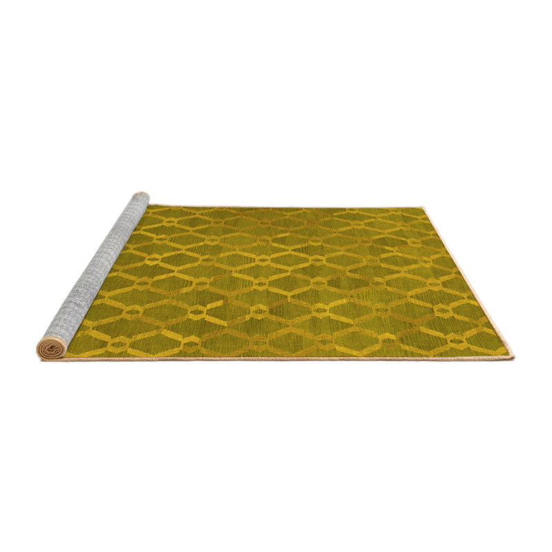 Herreravega Washable Abstract Indoor Rug, Round 5'