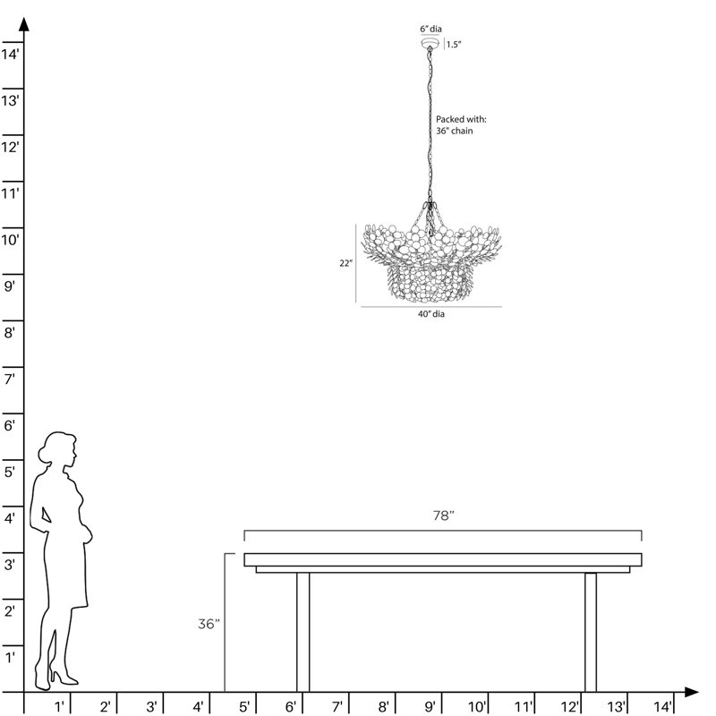 Bilal 8 - Light Chandelier