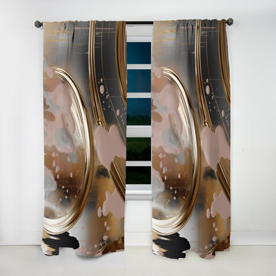 Comanche - Shapes Abstract Room Darkening Curtain - 1 Panels