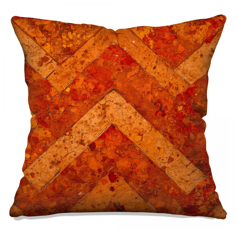 Rustic Chevron Texture Double Sided Throw Pillows, 20 x 20 inches