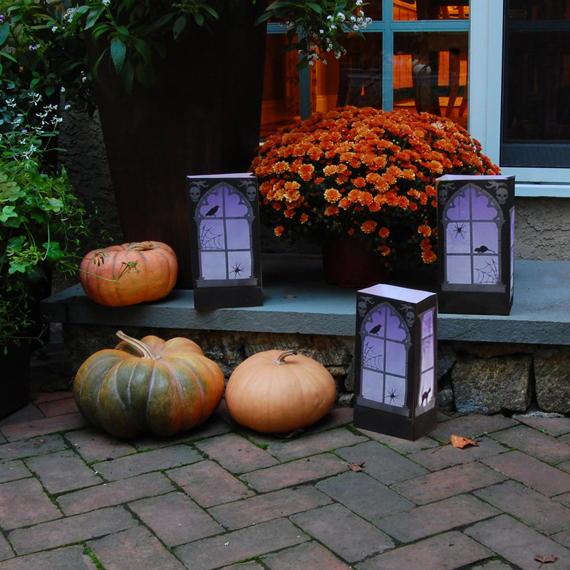 Sacs en papier pour fenêtre Haunted Luminaria