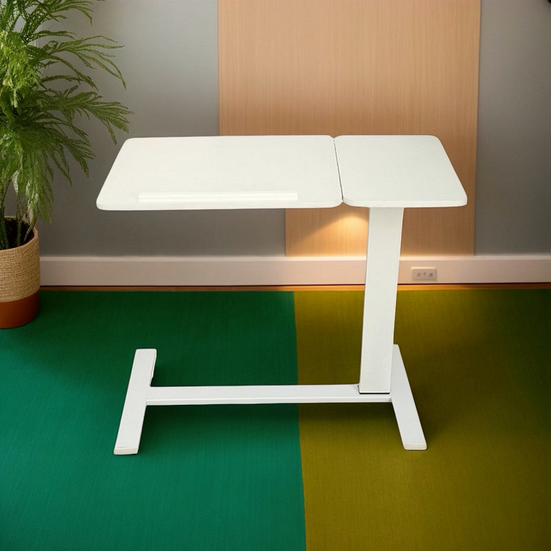 Bureau de chevet au-dessus du lit, Blanc, 38" H x 31.5" L x 15.7" W