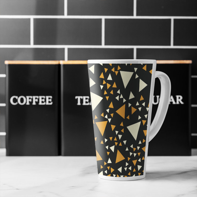 Triangles On Latte Mug