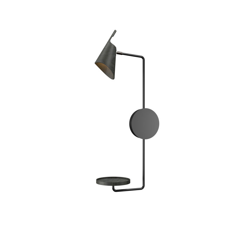 Balance Manufactured Wood Armed Sconce, Organic Gold