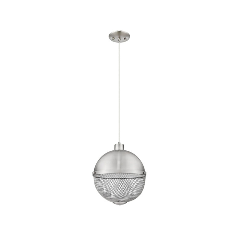 Stroude 1 - Light Brushed Nickel Single Pendant