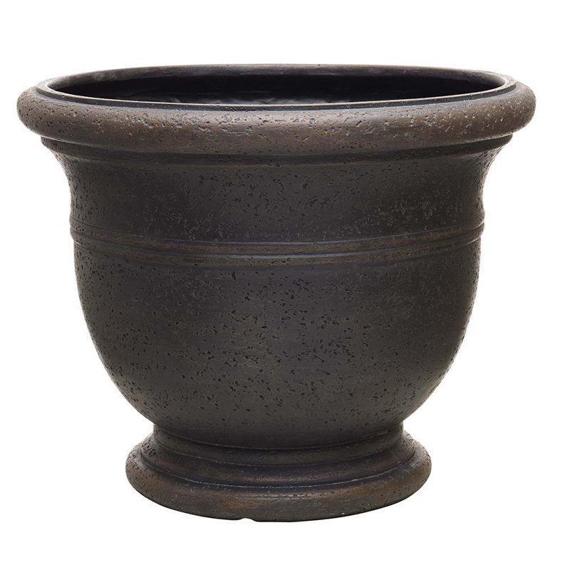 Jean Pierre Planter Urn Planter, 11" H x 14.96" W x 14.96" D, Brownstone