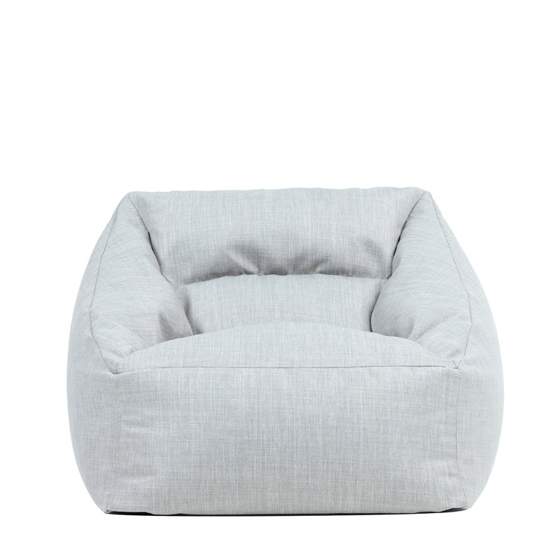 Natalia Outdoor Woven Armchair Bean Bag, Grey