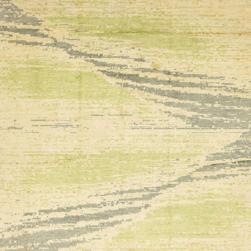 Tapis abstrait moderne et abstrait, Carré 4 pi