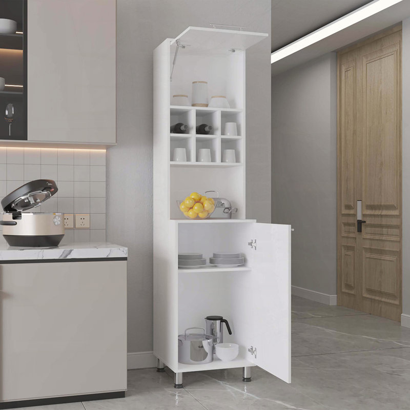 Garde-manger double avec six casiers à épices