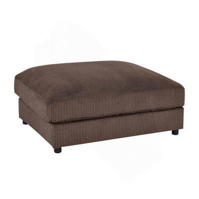 Corduroy Upholstered Rectangle Ottoman