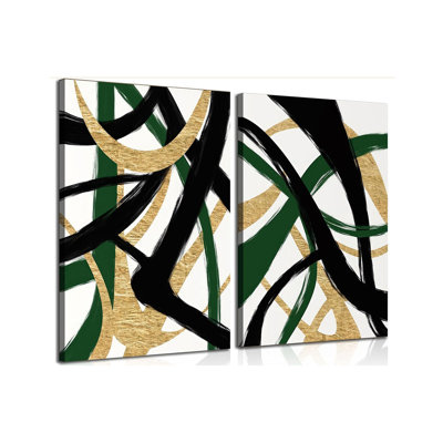 2 Piece Wrapped Canvas Wall Art