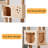 6 Tiers Cat Tree with Condons,Perch,Scratching Posts