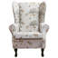 79Cm Wide Cotton Wingback Chair