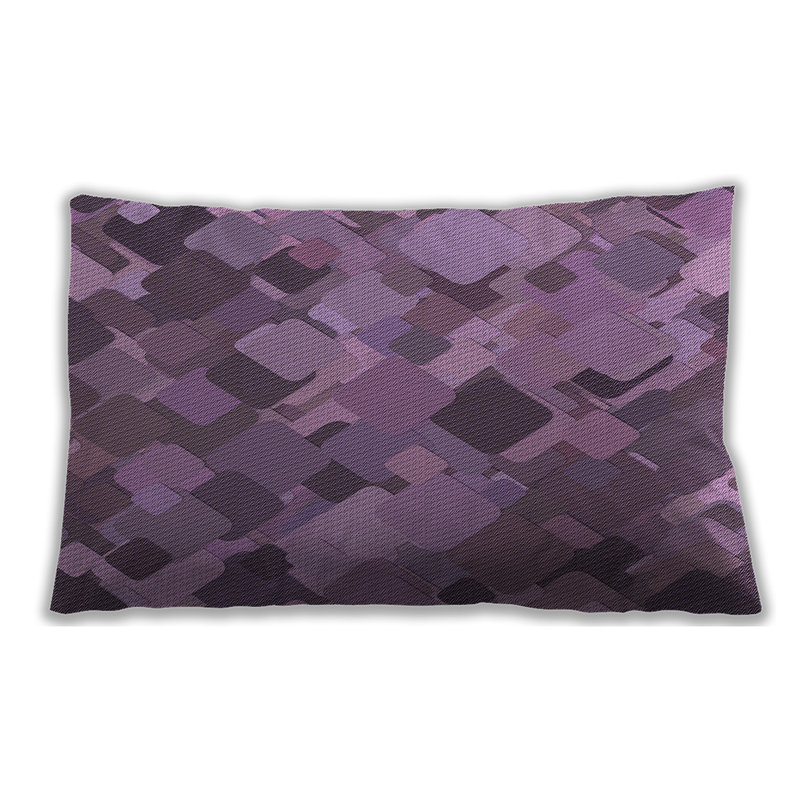 Coussin à motifs 2410, Mauve, Microsuède
