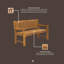 Taranda Outdoor Bench-1990796838