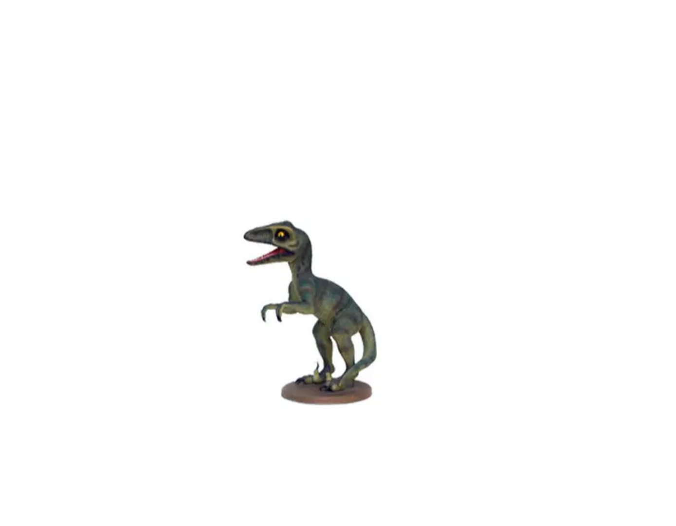 Trinx Jessico Small Green Baby Raptor Dinosaur Statue | Wayfair