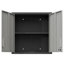 Armoire de rangement murale en métal avec porte verrouillable et 1 tablette pour garage, bureau, assemblage requis