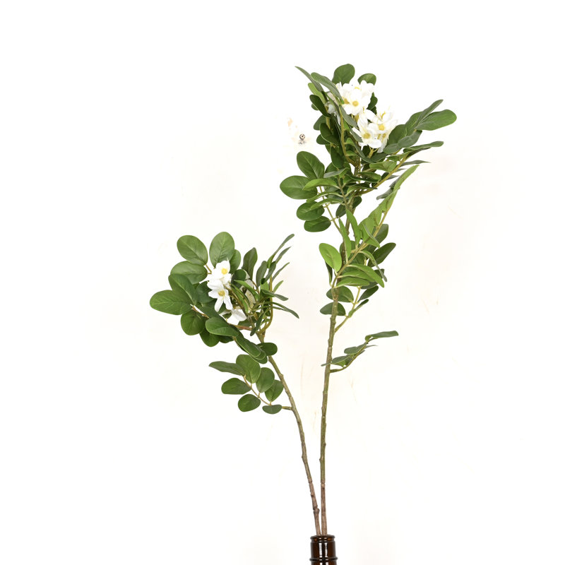 Arrangement floral de 36 po pour décoration de vase Bauhinia, Blanc