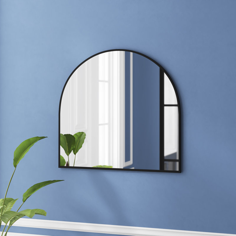 Miroir mural Eveloe Celine, Noir, 31 po x 33 po