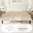 Modern Corduroy Platform Bed With Adjustable Headboard,Maximize Space With Under-Bed Storage,No Box Spring Required-487709963-487709956