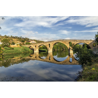 Puente La Reina Bridge by KarSol - Wrapped Canvas Print