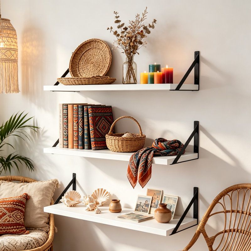Solid Wood Floating Shelf