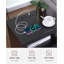 Table de chevet avec station de charge, table de bout à 2 tiroirs, table de bout en bois avec tiroir et tablette d'ouverture, table d'appoint pour chambre à coucher, noir-970465561
