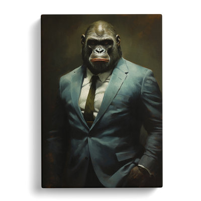 Gorilla In A Suit Painting No.3 - No Frame Print