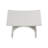 Camille 16.7 in. x 9.1 in. Solid Surface Shower Stool in Matte White-128815508
