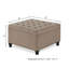Table basse avec rangement à garniture cloutée 30 po x 30 po x 18 po