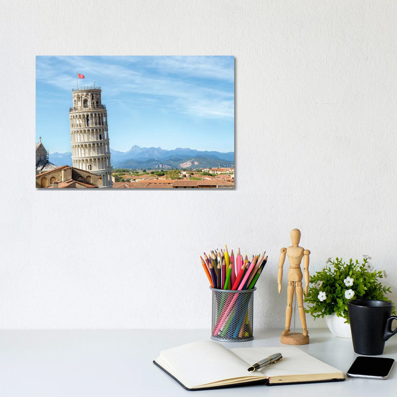 Leaning Tower Of Pisa, Italy by Jan Becke - Wrapped Canvas Print, 20.32 cm H x 30.48 cm W