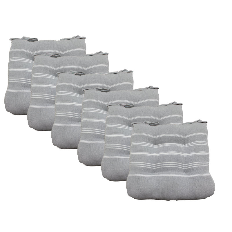 Coussin de coussin de chaise Fouta, Gris