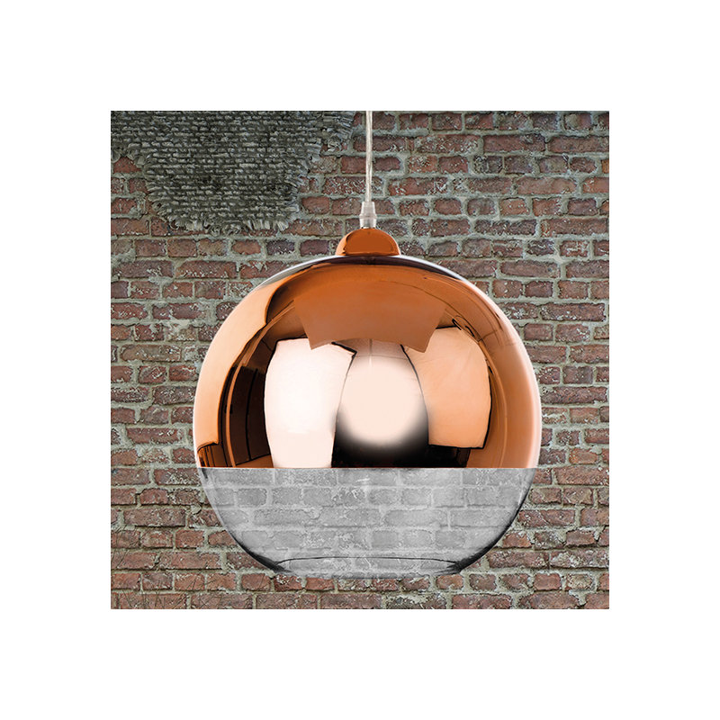 1 - Light Copper Sphere Pendant, Copper