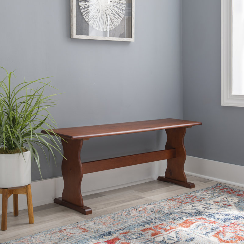 Jiles Solid Wood Bench, Walnut