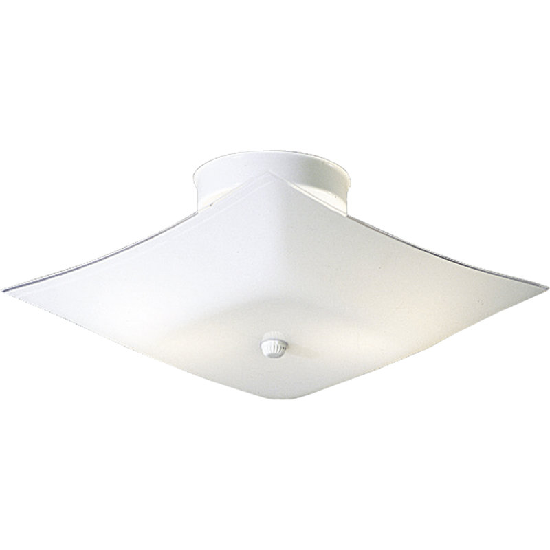 Plafonnier encastré carré 2 lumières Bonfield