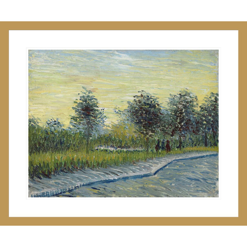 Carré Saint-Pierre au coucher du soleil par Vincent van Gogh, impression giclée encadrée, H 23,5 po x l 28,43 po