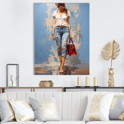 " Fashion Woman Denim Delight I "