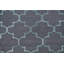 Tapis gris en laine / soie touffeté à la main Castle Heights