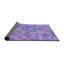 Tapis bleu/rose à motifs-369033678