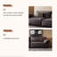 Canapé modulaire 85,83 po gris foncé 100% polyester