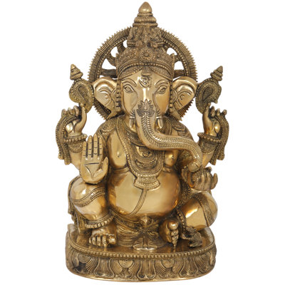 Superfine Chaturbhuja bénissant Ganesha