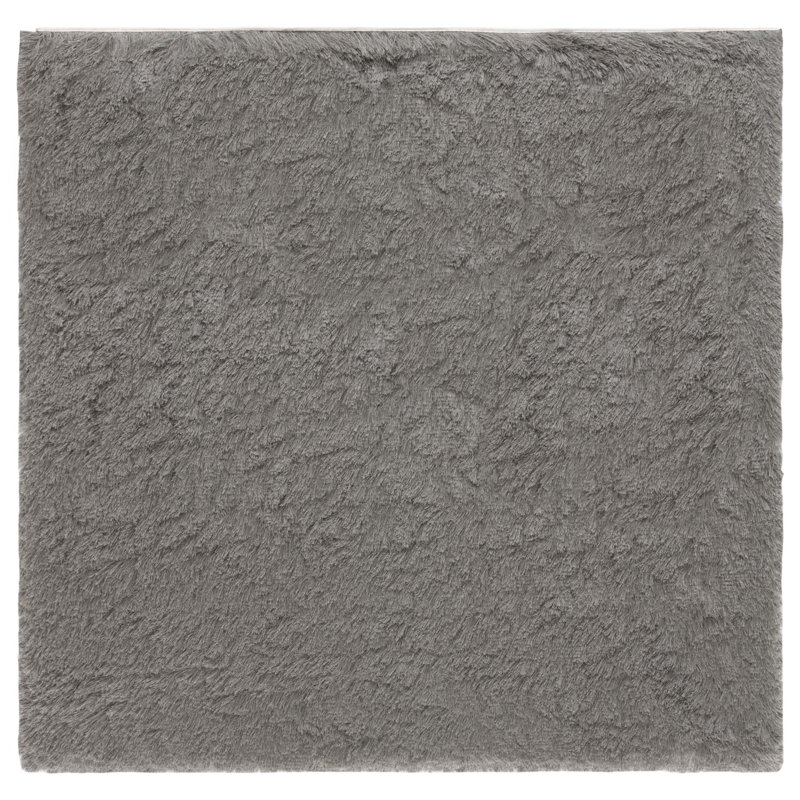 Tapis titane touffeté à la main Cimah , Carré 5 pi